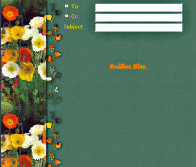 Colored Flower Border