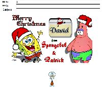 Merry Christmas from Spongebob and Patrick